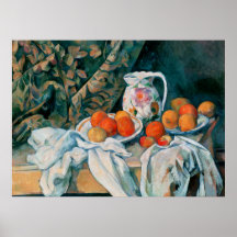 La vie toujours avec le rideau, Paul Cézanne Posters