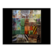 La vieille chaîne de patchwork de ferme carte postale