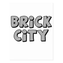 La ville de brique customisent par mon Minifig Carte Postale