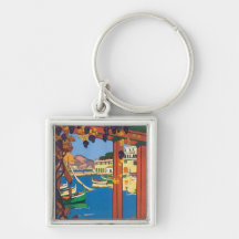 La vintage Cote d'Azur Porte-clé