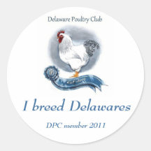 La volaille du Delaware matraquent l'autocollant 3