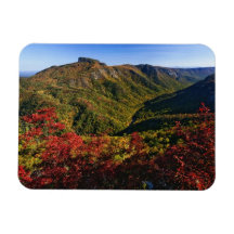 La vue d'automne de la gorge de Linville a souvent Magnets En Rectangle