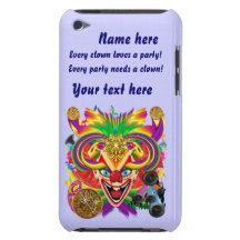 La vue de clown de partie de mardi gras veuillez l coque iPod Case-Mate 