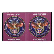 La vue patriotique de folio d'iPad note svp Coque Folio iPad
