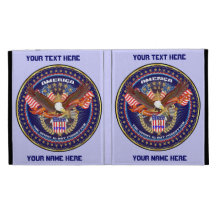 La vue patriotique de folio d'iPad note svp Coque iPad