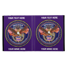 La vue patriotique de folio d'iPad note svp Coques iPad