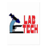 LABORATOIRE TECH avec le MICROSCOPE Cartes Postales