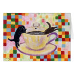 Laboratoires de café cartes de vœux