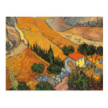 Laboureur de vallée, Van Gogh, impressionisme vint Cartes Postales