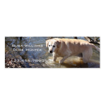 Labrador retriever jaune aime l'eau modèle de carte de visite