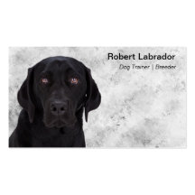 Labrador retriever noir cartes de visite personnelles