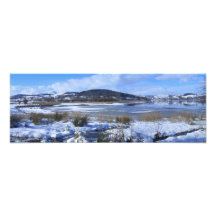 Lac Bala en hiver - Pays de Galles Tirage Photo