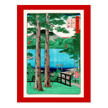 lac Chuzenji de 歌川広重, Utagawa Hiroshige Cartes Postales