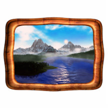 lac de miroir photos en relief