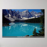 Lac moraine, Alberta, Canada Affiches