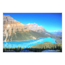 Lac Peyto, Banff, Alberta Photos Sur Toile