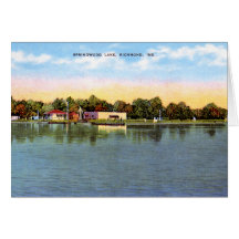 Lac richmond Indiana Springwood Carte De Vœux