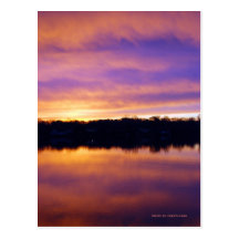 Lac sunrise cartes postales