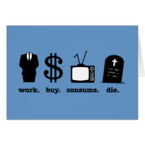l'achat de travail consomment meurent cartes