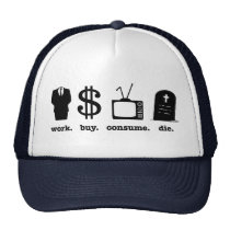 l'achat de travail consomment meurent casquettes