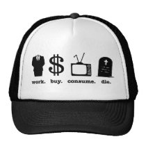 l'achat de travail consomment meurent casquettes