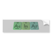 L'Acinaire-C.A.-Dans-AR-Actinium-Indium-Argon autocollants pour voiture