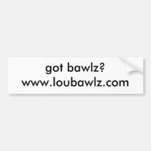 L'adhésif pour pare-chocs d'exposition de Lou Bawl Adhésifs Pour Voiture