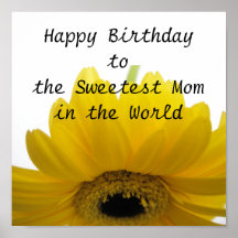 L'affiche d'anniversaire de maman la plus douce