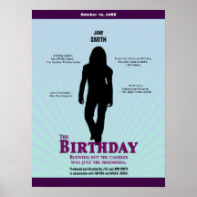 L'affiche de film d'anniversaire (fille)