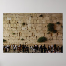 L'affiche de mur occidental/mur pleurant