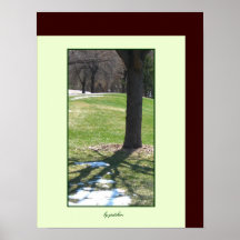 L'affiche de parc au printemps gretchen par