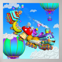 L'affiche du train 18x18 de GiggleBelly