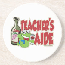 L'aide du professeur (vin) dessous de verre