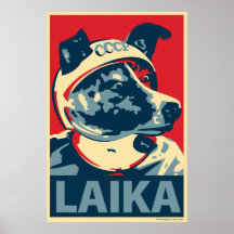Laika le chien de l'espace : Affiche de parodie d'