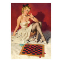 Laisse le jeu un jeu - rétro fille de pin-up bristol