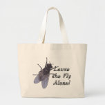 Laissez la mouche seule sac en toile