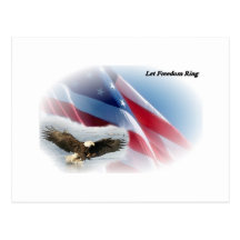Laissez l'anneau de liberté carte postale