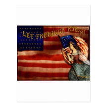Laissez l'anneau de liberté cartes postales