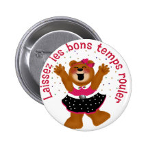 Laissez le bon ours de nounours de petit pain de p pin's avec agrafe