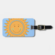 Laissez le Sun briller dedans Étiquette À Bagage