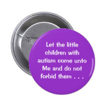 Laissez les petits enfants avec l'autisme viennent badge