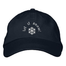 Laissez lui neiger ! casquettes brodées