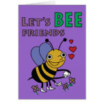 Laissez-nous carte d'amis d'abeille