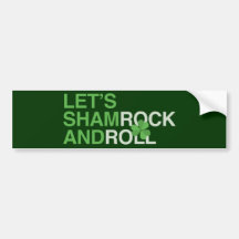 Laissez-nous shamrock et petit pain adhésifs pour voiture