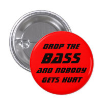 Laissez tomber la basse pin's avec agrafe