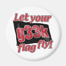 Laissez votre drapeau de g33k voler ! aimant