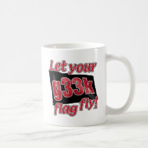 Laissez votre drapeau de g33k voler ! mugs à café