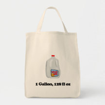 Lait, 1 gallon, 128 onces liquides sac en toile