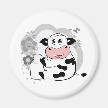 Lait boisson de vache aimants