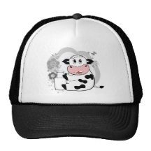 Lait boisson de vache casquettes de camionneur